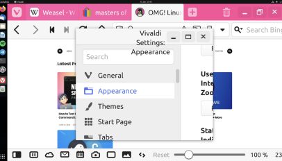 Vivaldi UI set to 400%