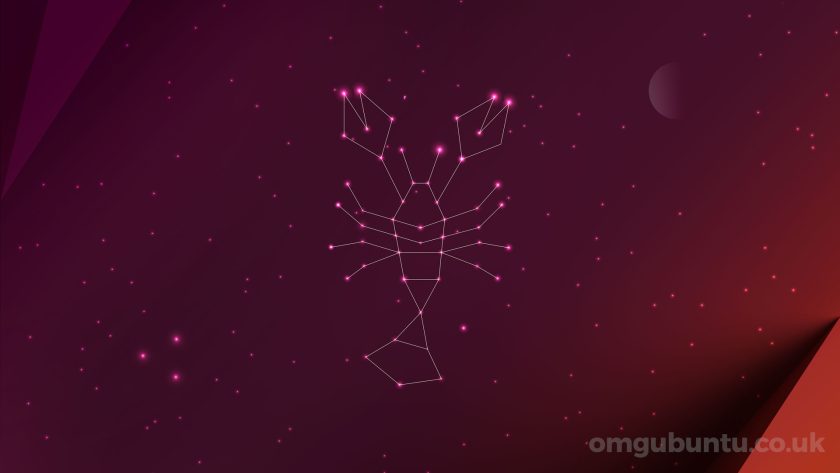Ubuntu 23.04 lunar lobster wallpaper