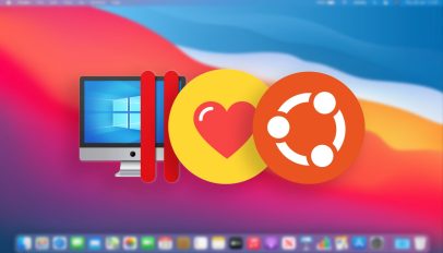 Parallels Desktop Mac icon with a lover heart and ubuntu logo