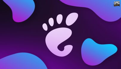 The GNOME project logo with shapes around it