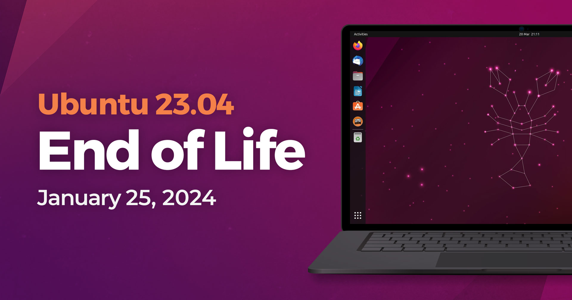 Ubuntu 23.04 support ends January 25