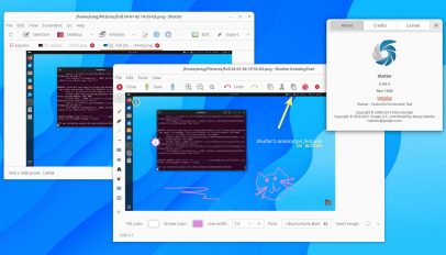 Shutter running in Ubuntu 23.10 Wayland session