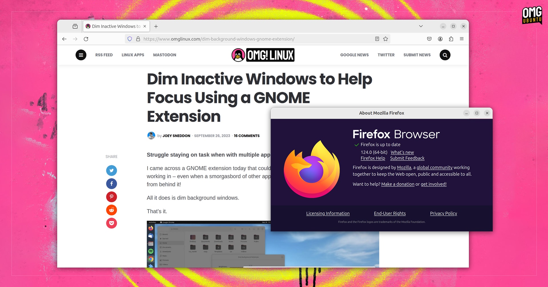 Mozilla Firefox 124 screenshot
