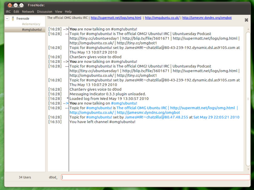 XChat-GNOME IRC Client