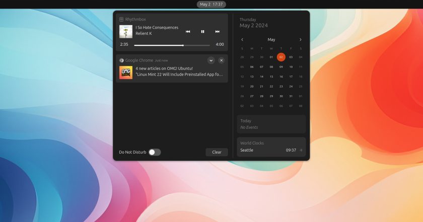 Progress Bar for the GNOME Media Notification