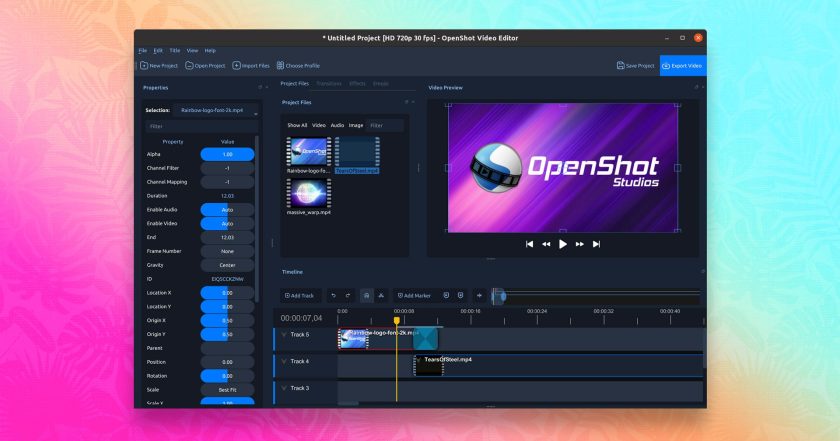 OpenShot 3.2 screenshot