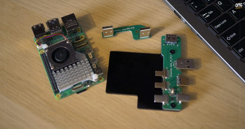CrowView Note Raspberry Pi 5 adapter board components