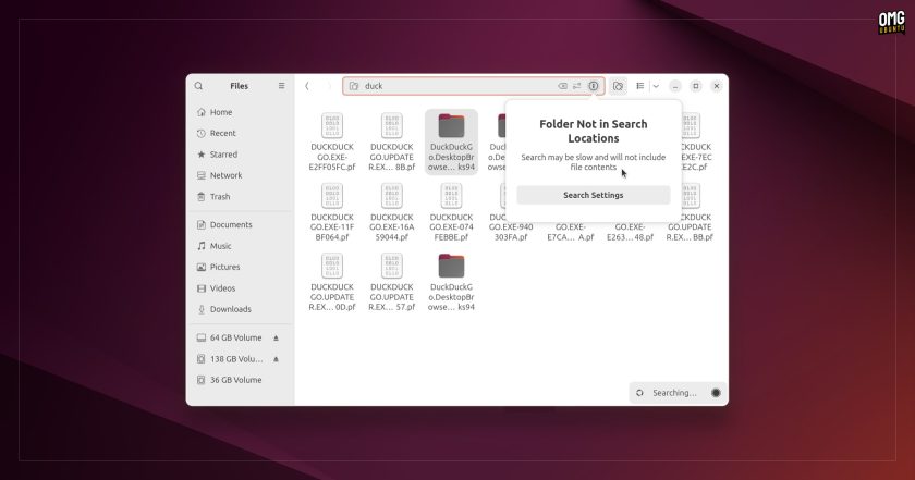 Screenshot of nautilus' new context bubbles