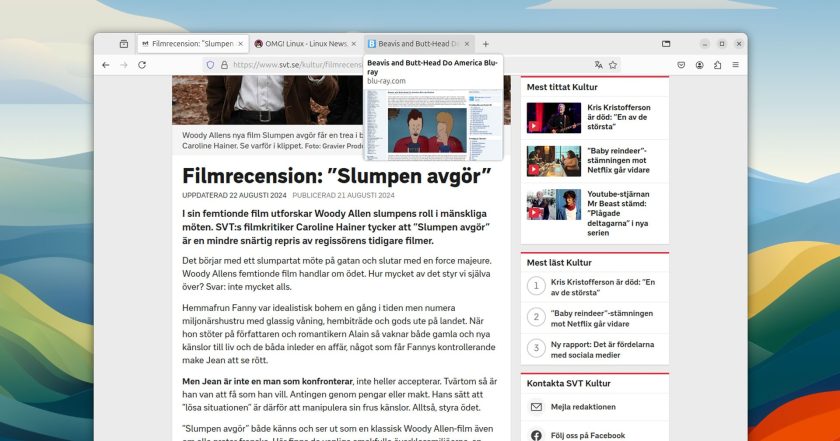 Tab hover previews enabled for all; new icon for 'all-tabs'