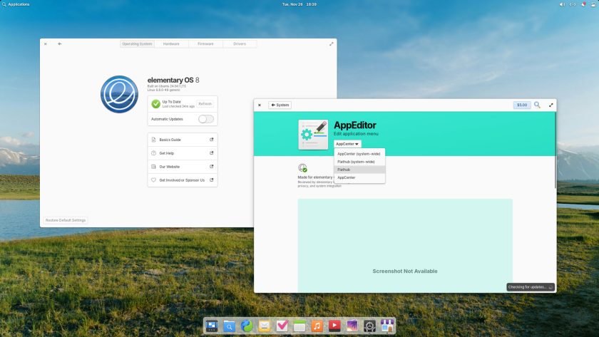 System updates in elementary OS 8
