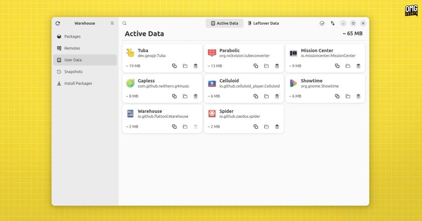 Get a visual overview of all install Flatpak apps