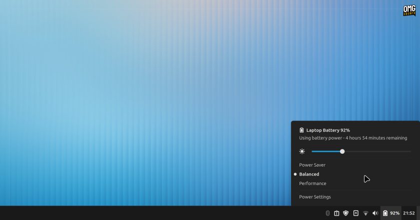 Power mode switching in Linux Mint 22.1