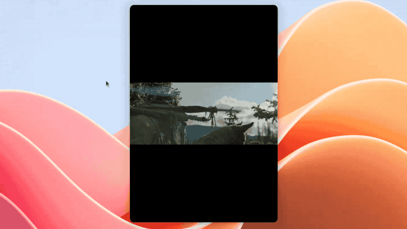 Middle click resizing in Clapper media player