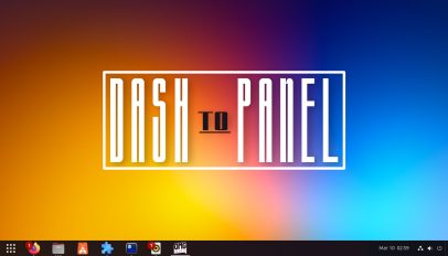 The words "Dash to panel" in white text surrounded by a box.