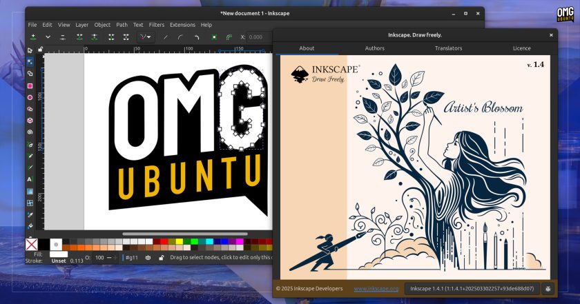 Inkscape 1.4 About Dialog screenshot