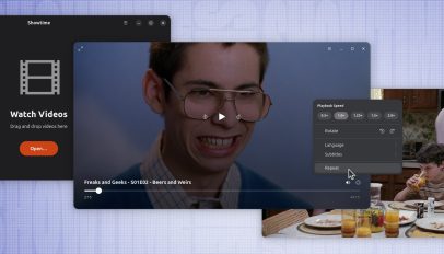 Showtime video player screenshots.