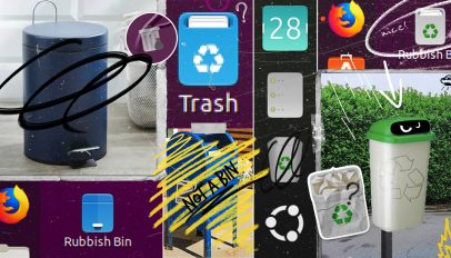 Ubuntu trash can icons