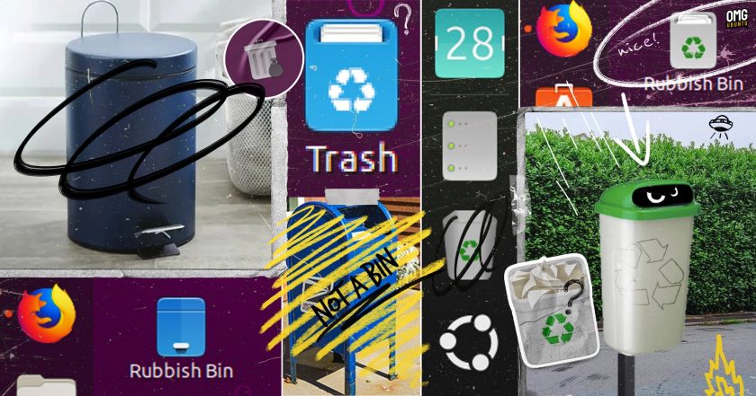 Ubuntu trash can icons