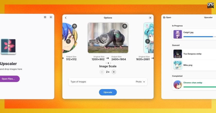 Image enhancing app Upscaler