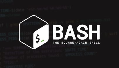 Bash logo on a dark background.
