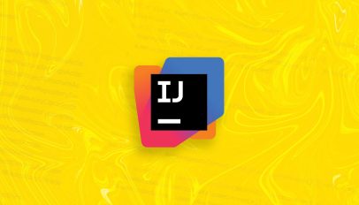 IntelliJ IDEA logo on a yellow background.