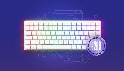 Raspberry Pi 500 plus keyboard with backlit keys and $200 price tag.