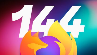 Firefox logo in front of the number 144.