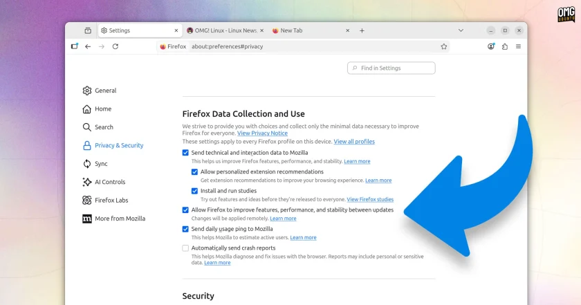 Firefox 148 allow remote improvements setting.