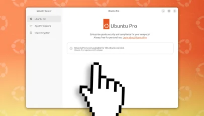 Ubuntu Pro in Security Center snap app.