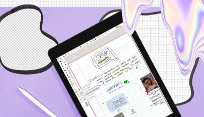 Xournalpp note taking app.