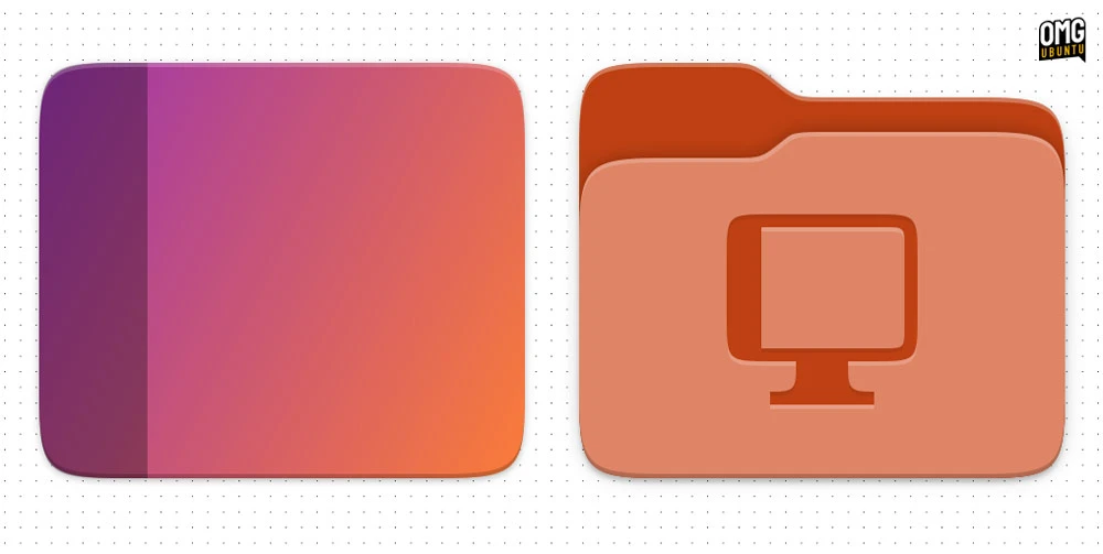 Desktop folder icon changed in Ubuntu 26.04 LTS.