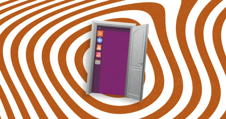 Unity desktop doorframe graphic.
