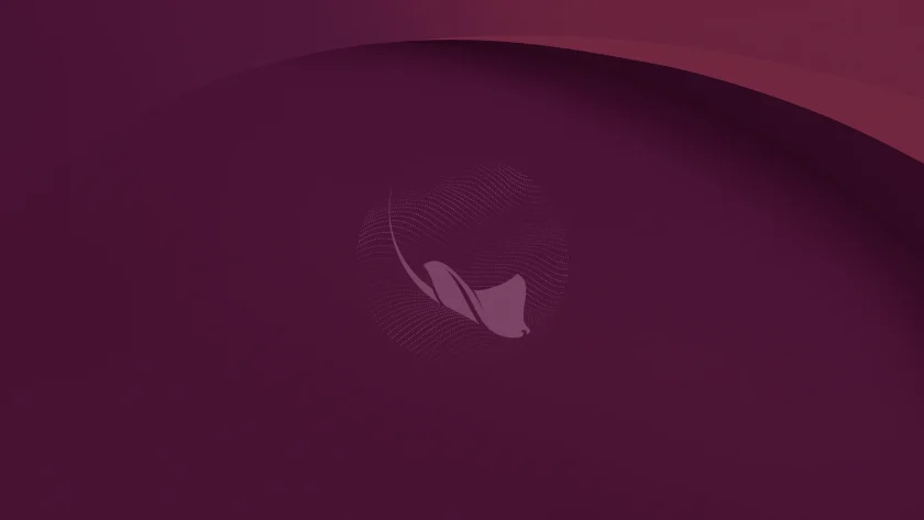 Ubuntu 26.10 wallpaper shows a stingray on a purple background