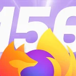Firefox logo and the number 156