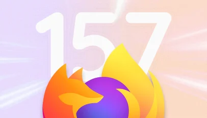 Firefox logo in front of the number 157
