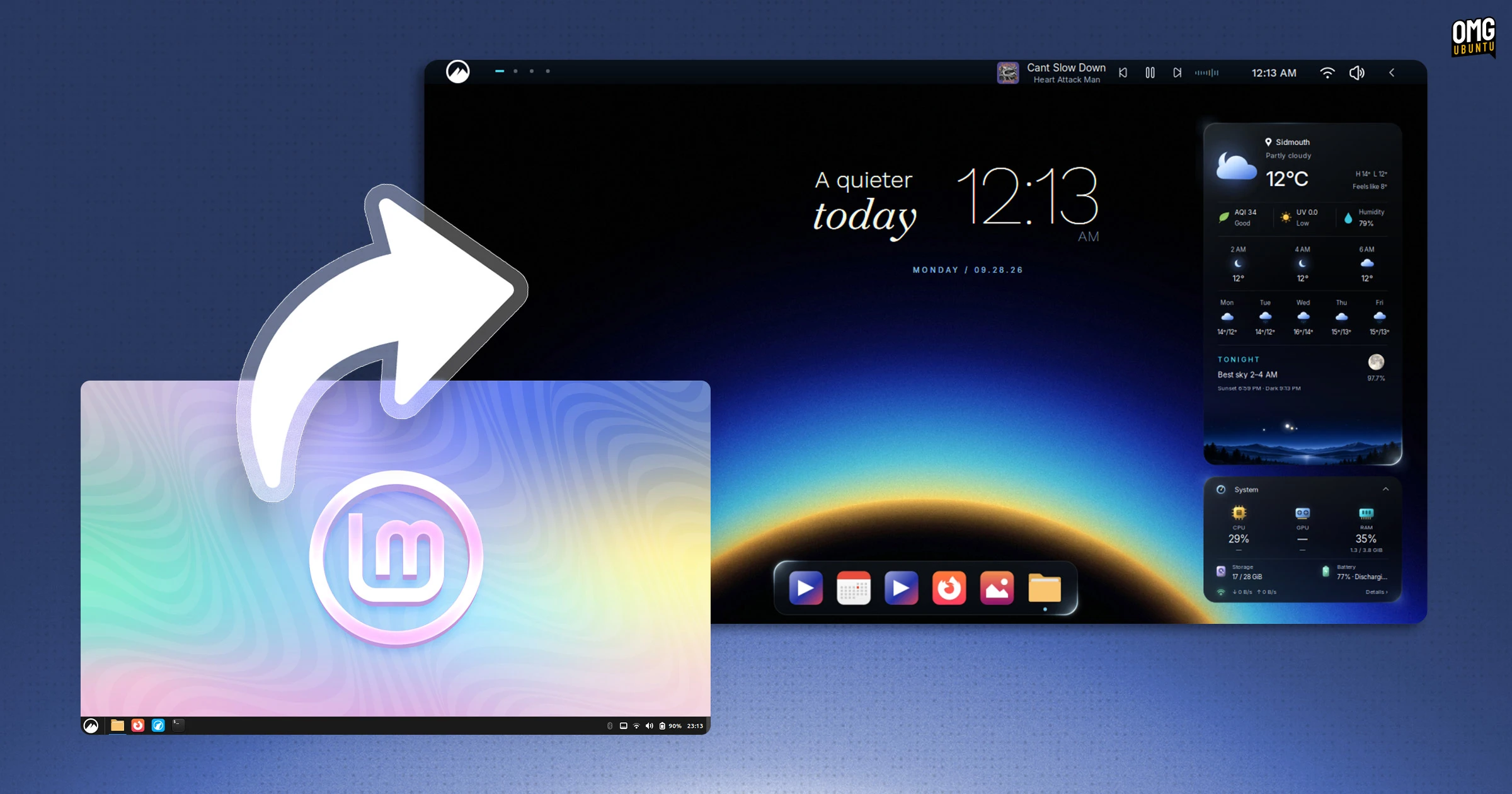 Give Linux Mint a dramatic makeover with this theme pack