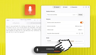 Myna dictation feature