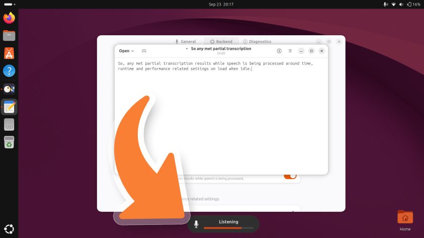Как протестировать новую функцию голосового ввода Myna на базе ИИ в Ubuntu Инструмент Myna в работе на операционной системе Ubuntu 26.10