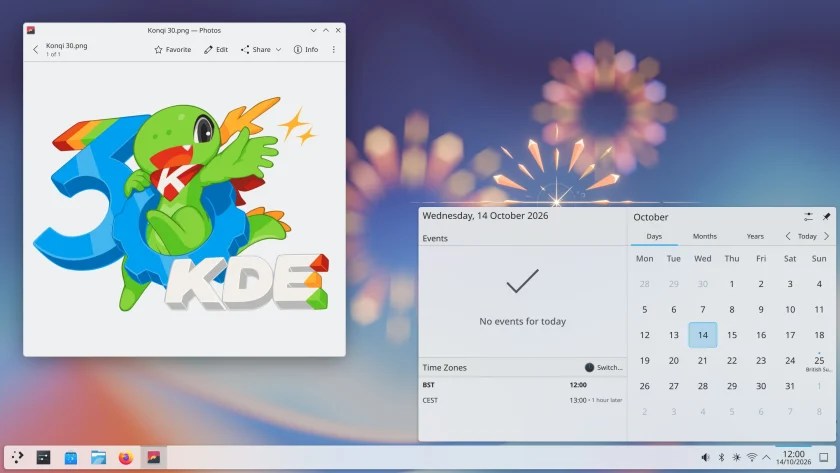KDE Plasma 6.8 desktop screenshot.