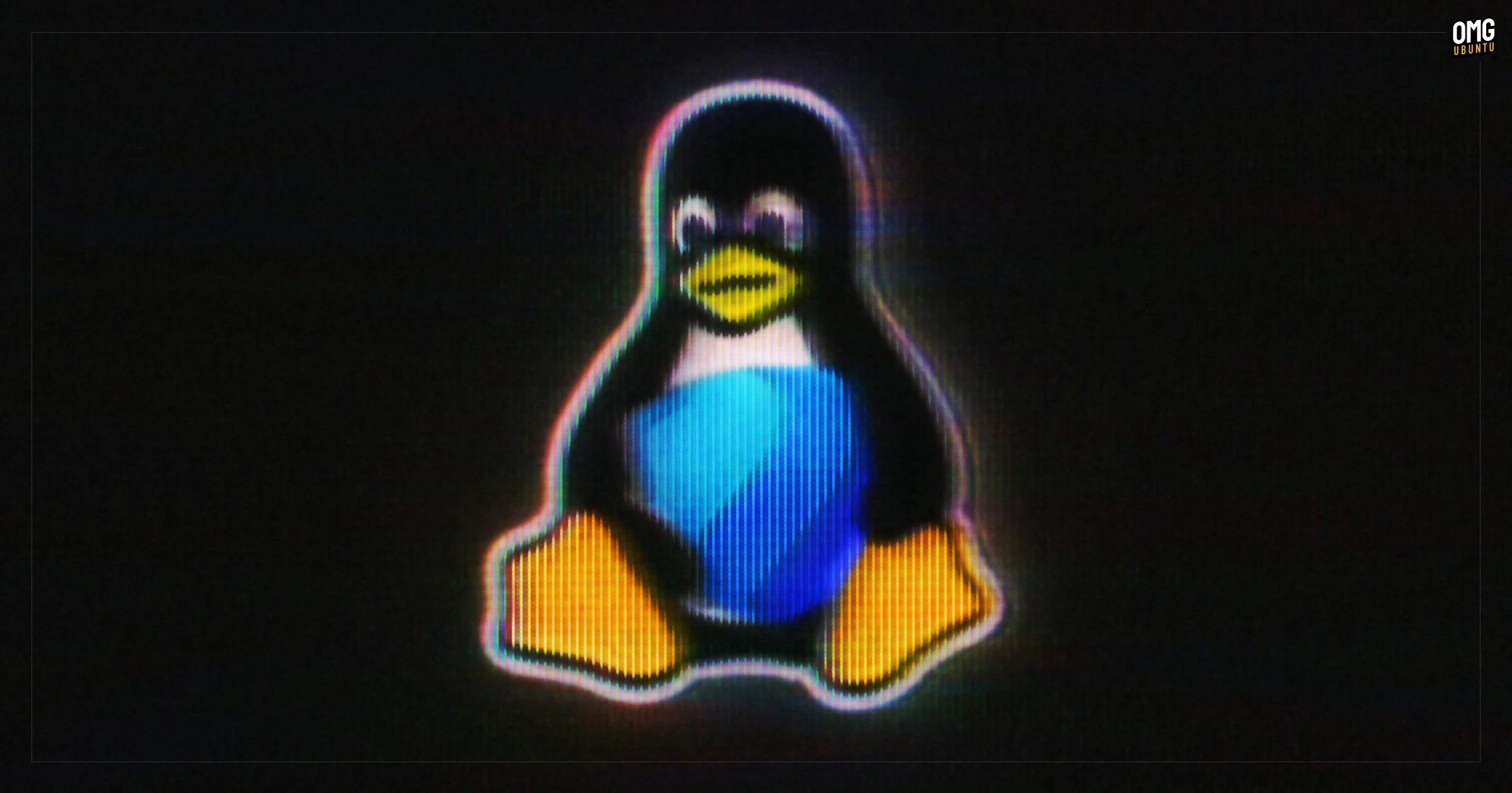 Linux penguin mascot holding blue shield with worried expression.