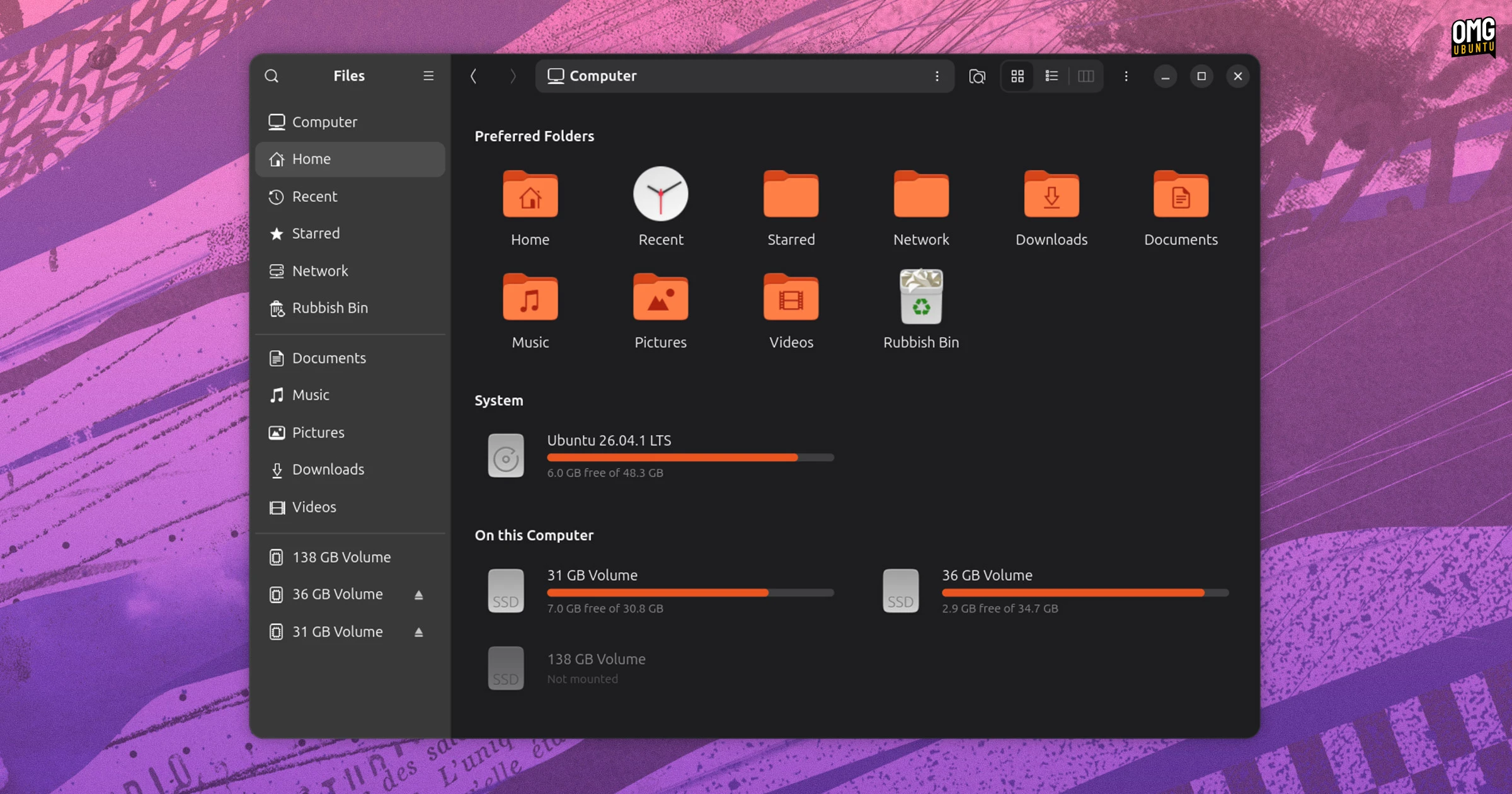 Give Nautilus file manager the ‘Computer’ view it lacks